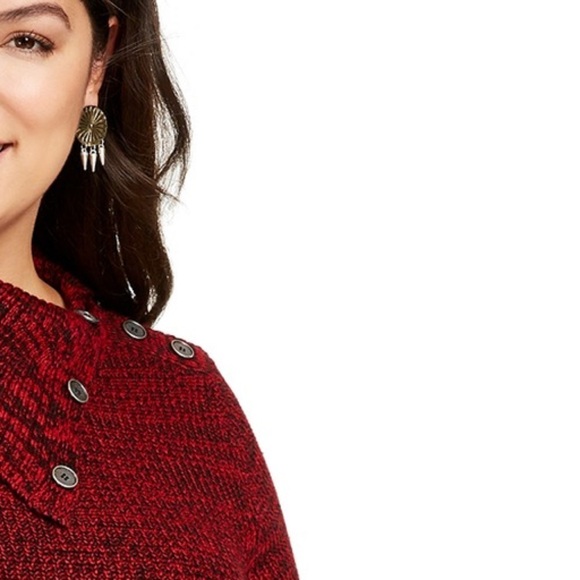 42. NWT!! Style & Co. Rust and Black Sweater - Picture 6 of 6